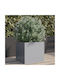 vidaXL Planter Box 32x30cm Silver 841545