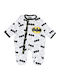 Superheroes Baby Bodysuit Long-Sleeved White
