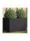 vidaXL Planter Box 62x47cm Black 841601