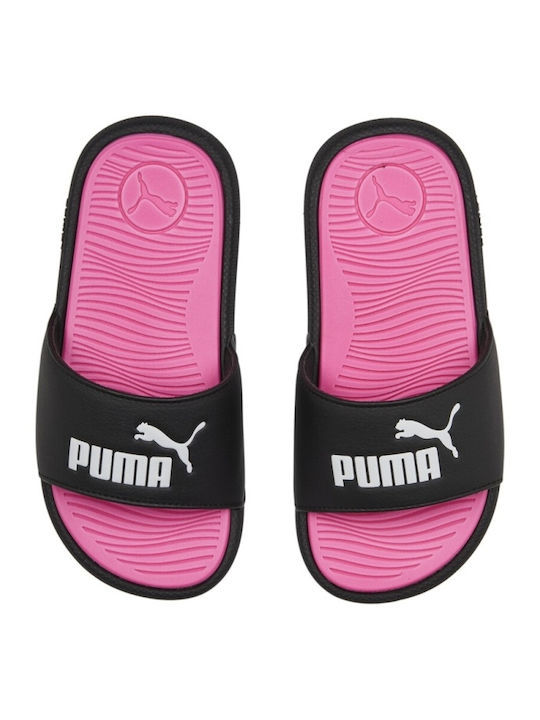 PUMA Παιδικές Σαγιονάρες Μαύρες Cat 2.0