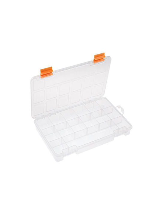 Plastic Storage Box with Lid Transparent 23x15x3.3cm 1pcs