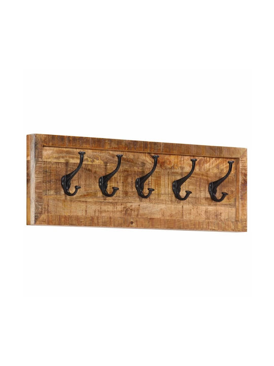 vidaXL Wooden Wall Hanger 80x9x25cm 1pc