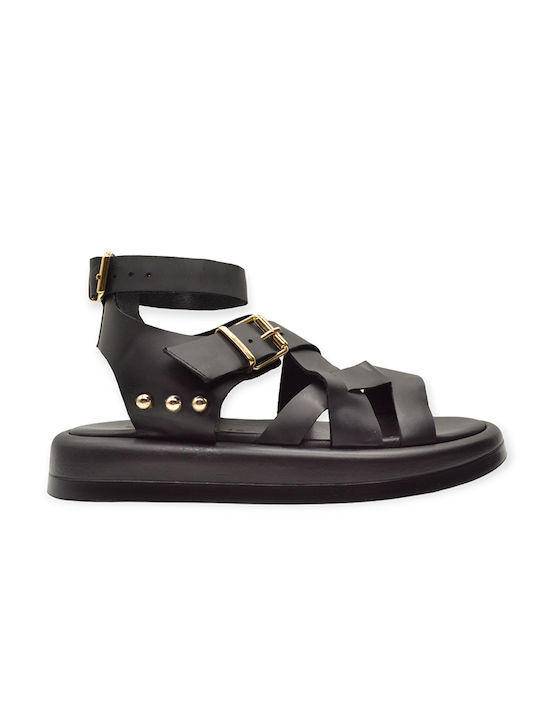 Hawkins Premium Women's Flat Sandals in Black Color