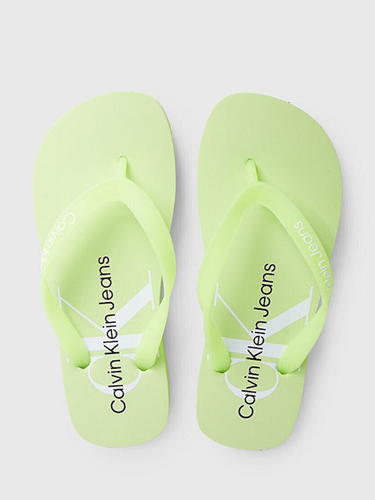 Calvin Klein Дамски Чехли в Зелен Цвят