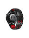 Λουράκι Σιλικόνης Black / Red (Amazfit GTR 4 46mm)