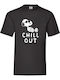 Fruit of the Loom Snoopy Chill Out Original T-shirt Black Cotton