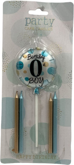 Birthday Candle Number in Light Blue Color 5pcs 6909-5-0
