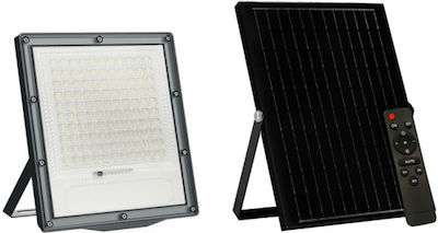 Aca Waterproof Solar LED Floodlight 60W Natural White 4000K with Remote Control IP66