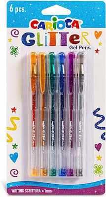 Carioca Pen Gel 1mm 6pcs