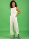 Women's Sleeveless One-piece Suit White