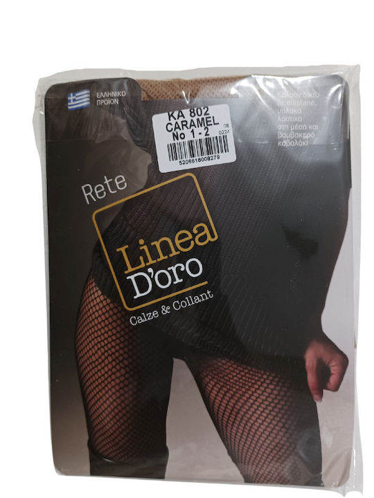 Linea D'oro Дамско чорапогащник Бежов
