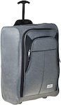 Colorlife Cabin Travel Bag Fabric Grey with 2 Wheels Height 55cm