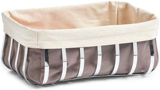 Zeller Cutie de pâine Metalic Gri 33x24x13cm