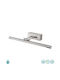 Fos me Lamp Bathroom with Integrated LED and Warm White Light Silver 68x19x6cm