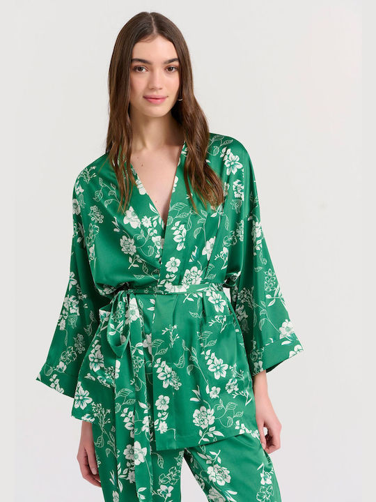 Funky Buddha Damen Kimono Mehrfarbig