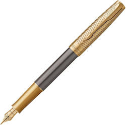 Parker Writing Pen Medium Gold with Blue και Black Ink