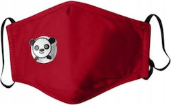 For Children Panda Red Mask + 3x Pm 2.5 Filter