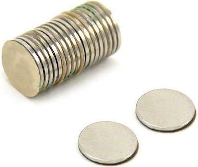 Next Neodymium Round Magnet with Traction Force 1kg D2xL10xW10mm 100pcs