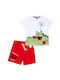 Sprint Kids Set with Shorts Summer 2pcs White