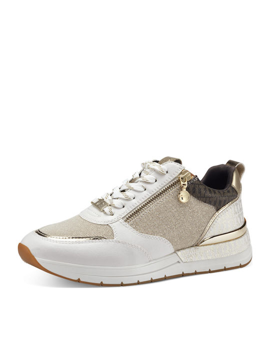 Tamaris Дамски Маратонки Beige / Gold