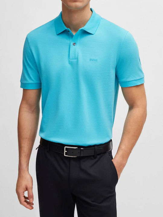 Hugo Boss Pallas Bluza Bărbătească Polo Light Blue