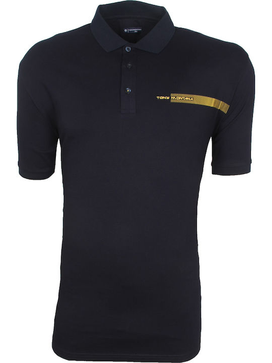 Polo Μπλούζα Κοντομάνικη Navy Μπλε