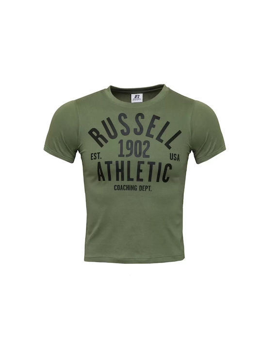 Russell Athletic Crewneck Παιδικό T-shirt Πράσινο