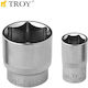 Troy Căpăcel Hexagonal cu Patrat de Prindere 1/2" Diametru 1/2" 1buc
