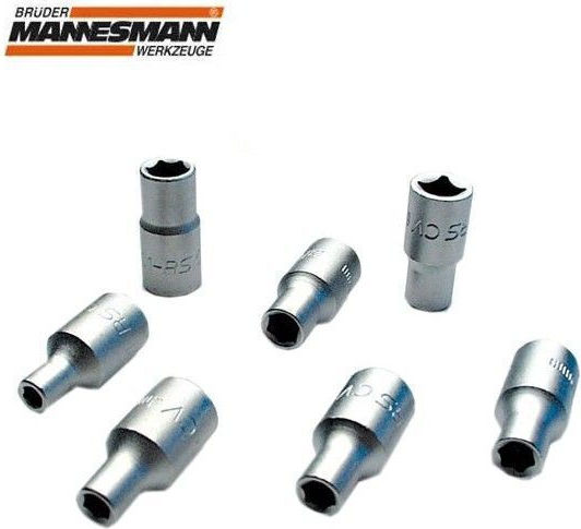 Mannesmann Карудаки Шестограм с Каре Приемник 1/4" Диаметър 1/4" / 12 1бр
