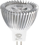 GloboStar LED Lampen für Fassung GU5.3 und Form MR16 Naturweiß 280lm Dimmbar 1Stück