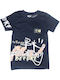 Kinder-T-Shirt Blau