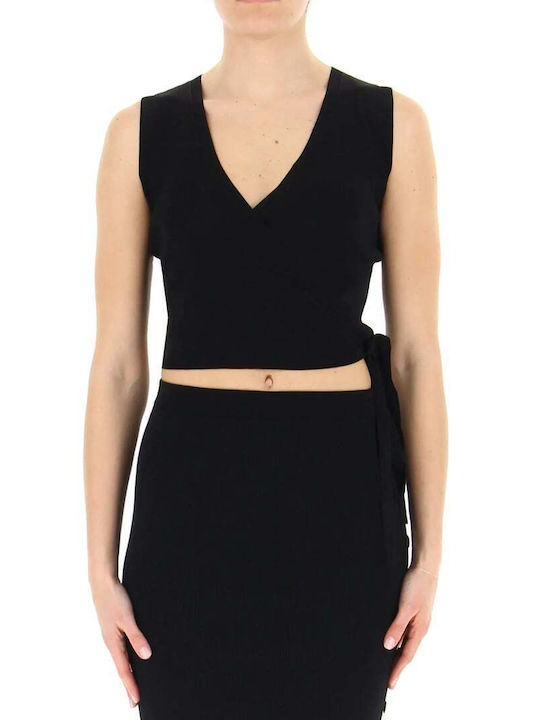 Women's Summer Crop Top Sleeveless Black 2411361103200.007