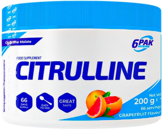 6pak Nutrition Цитрулин на прах [200 грама] Грейпфрут