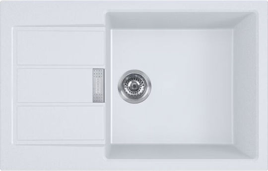 Franke Sirius 2.0 S2d 611-78xl 1430644096 Drop-In Мивка от Синтетичен Гранит Ш78xД50см Полярно бяло