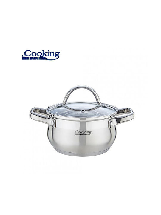 Heinner Amira Deep Stainless Steel Pot 2.6lt / 18cm