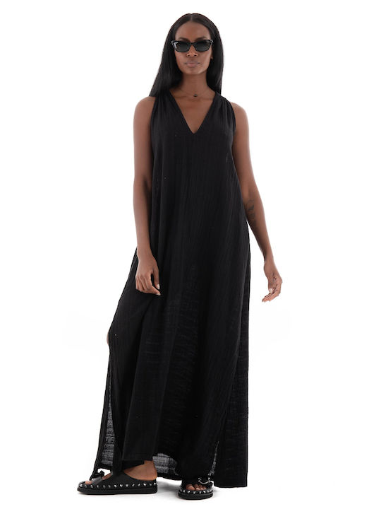 August Maxi Rochie Black