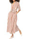 Surkana Brown Striped Maxi Dress 514lora724