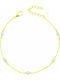 Slevori Women's Bracelet made of Silver Gold Plated with Pearls