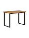 Table Dining Room from Solid Wood & Metal Mango 110x55x75cm
