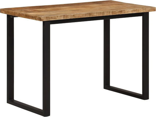 Table Dining Room from Solid Wood & Metal Mango 110x55x75cm