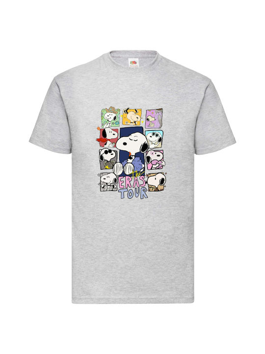 Grau Tshirt Snoopy Die Eras Tour Original Fruit Of The Loom 100% Baumwolle No4