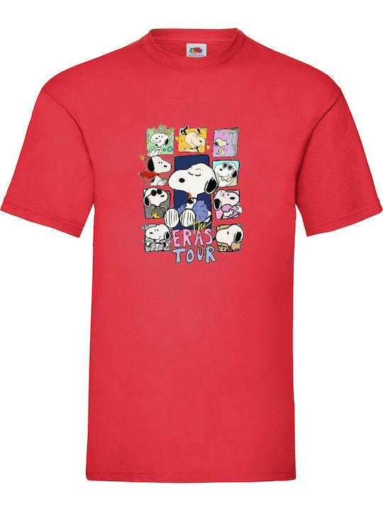 Red Tshirt Snoopy The Eras Tour Original Fruit ...