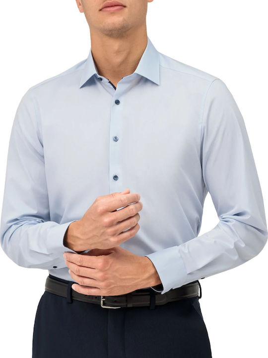 Olymp Level 5 Body Fit Long-sleeved Shirt Sky Blue