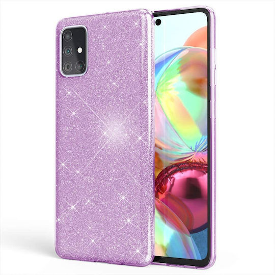 Shine Back Cover Πλαστικό Μωβ (Galaxy A71)