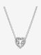 Pandora with design Heart from Silver with Zircon