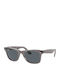 Ray Ban Wayfarer Unisex Γυαλιά Ηλίου με Γκρι Κοκκάλινο Σκελετό και Μπλε Φακό RB2140 1355/R5