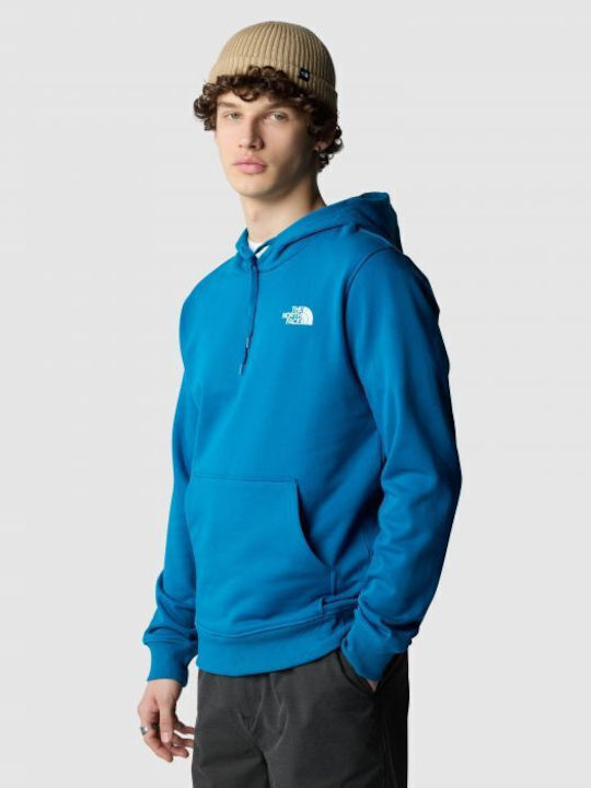 The North Face Herren Sweatshirt mit Kapuze und Taschen Blau