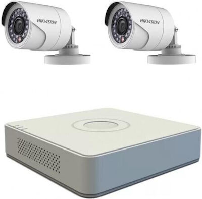 Hikvision Ολοκληρωμένο Σύστημα CCTV με 2 Κάμερες 1080p