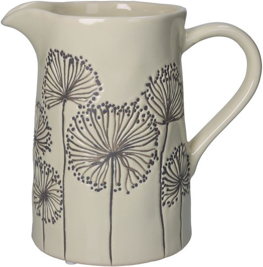 ArteLibre Διακοσμητικό Βάζο Keramik Ecru 20.5x13.5x21.5cm 1Stück