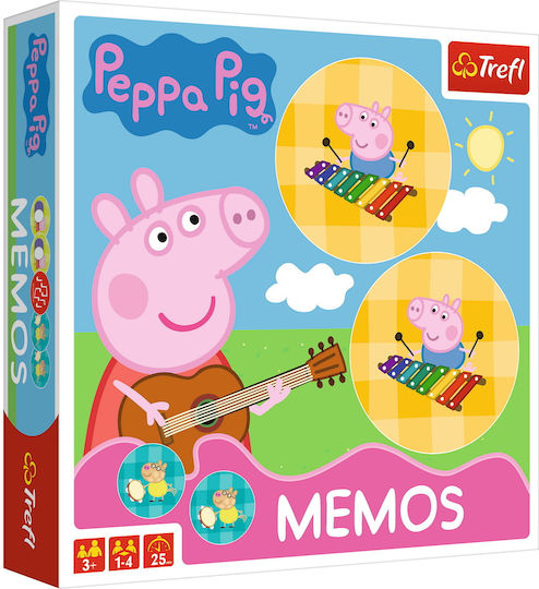 Επιτραπέζιο Παιχνίδι Peppa Pig Memo για 1-4 Παίκτες 3+ Ετών (EN) Trefl